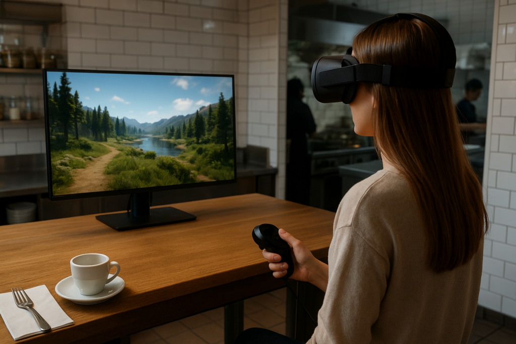 Experiencia turística inmersiva con foco en turismo inmersivo dentro de un entorno virtual con visualización 3D