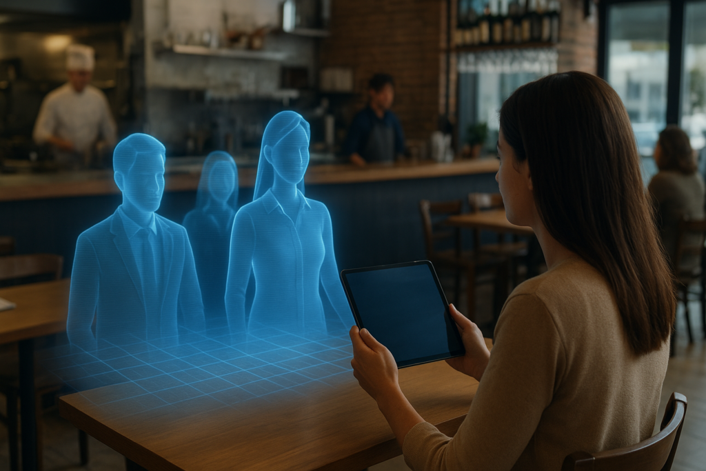 Representación de metaverso turístico con gemelos digitales y avatares interactivos